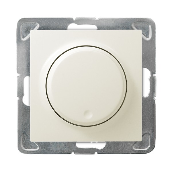 Ospel Impresja Бежевый Светорегулятор поворотно-нажимной для нагрузки лампами
накаливания, галогенными и LED