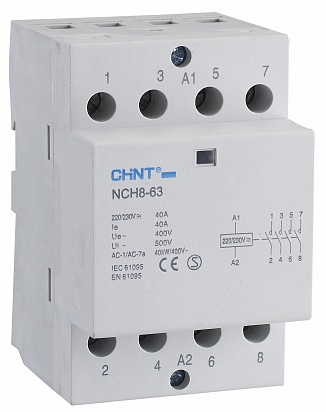 CHINT Контактор модульный NCH8-25/22 25A 2НЗ+2НО AC230В 50Гц (R)