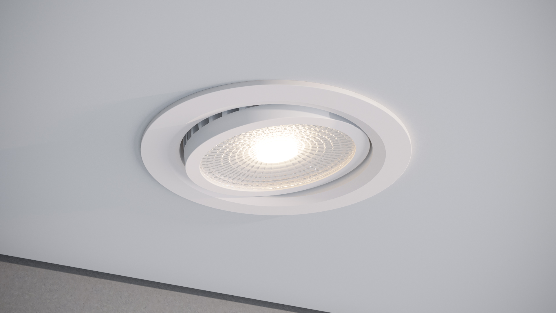 Quest Light Светильник светодиодный встраиваемый, белый, LED 9w, 800lm, 3000K, IP44, 220v, Module 01 white