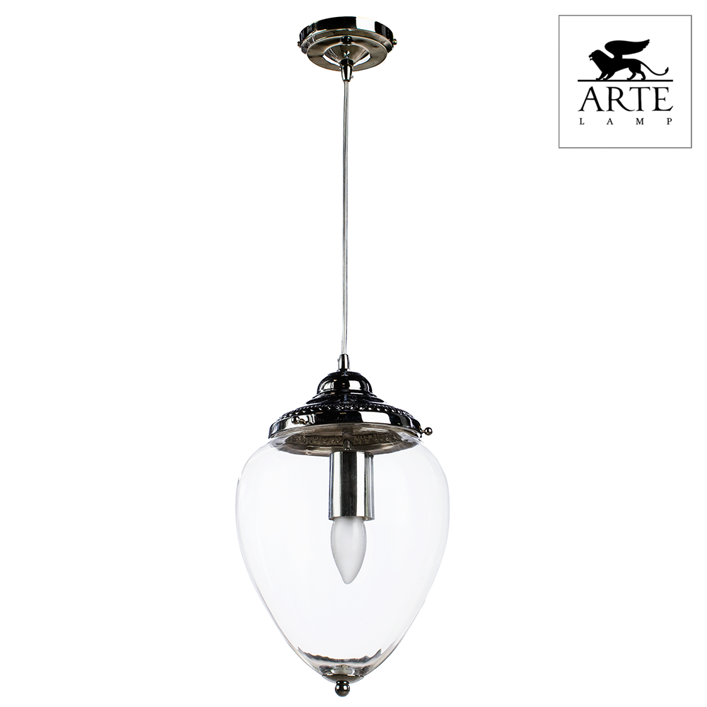 Arte Lamp Rimini Хром/Прозрачный Светильник подвесной 60W E27