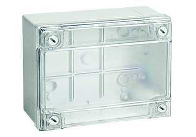 DKC Коробка ответвительная с гладкими стенками, прозрачная, IP56, 190х140х70мм