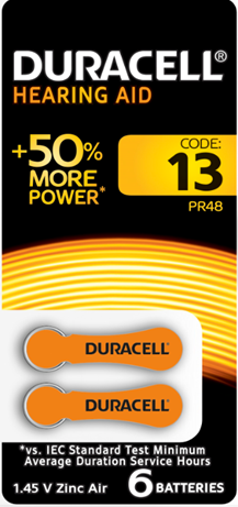 Duracell 5005479 Элемент питания для слуховых аппаратов ZA13-6BL