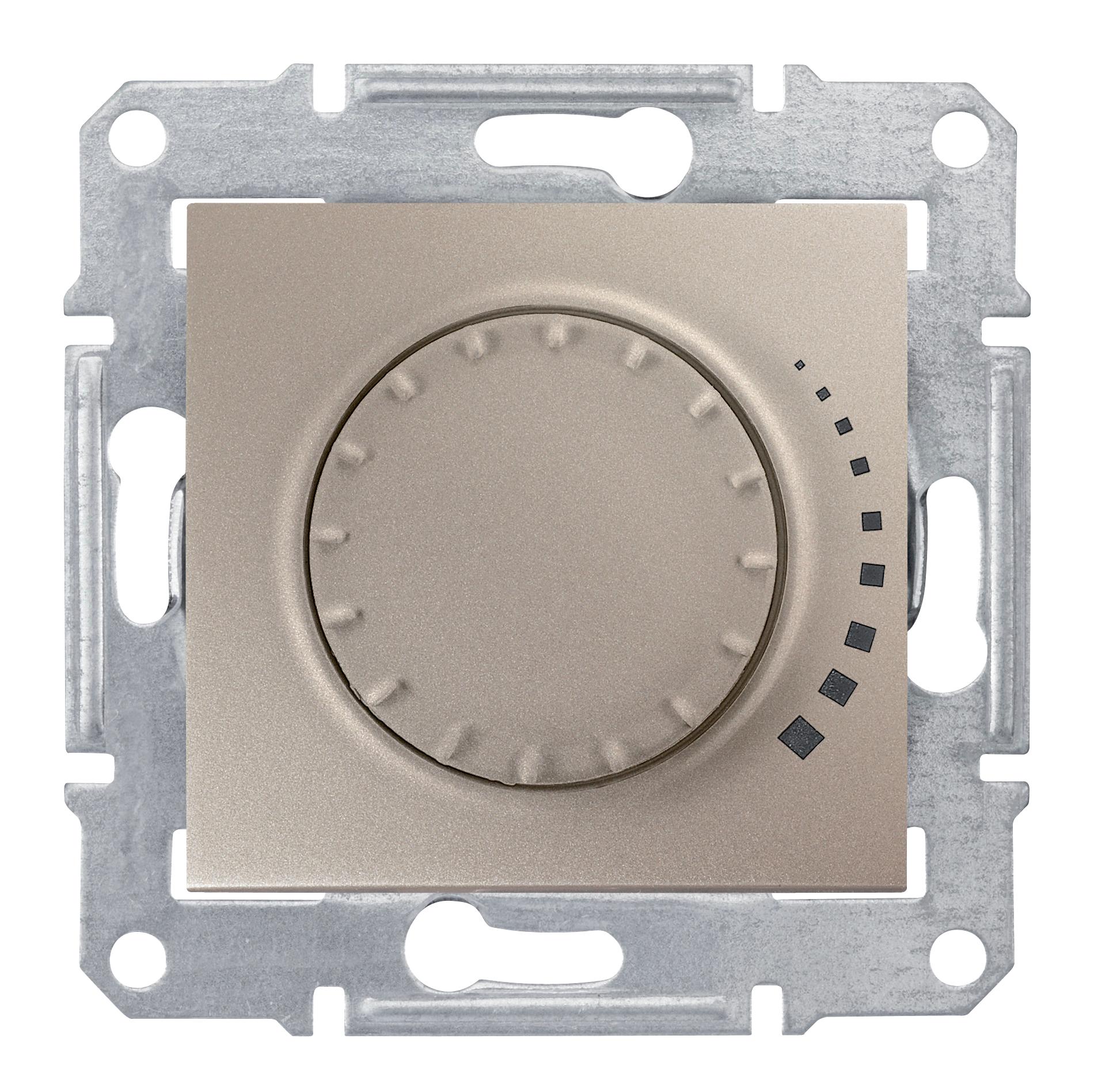 SE Sedna Титан Светорегулятор поворотно-нажимной 60-500Вт, для л/н и г/л с обмот. трансформатором