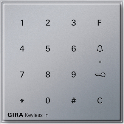 Gira TX-44 Алюминий Цифровой кодовый замок