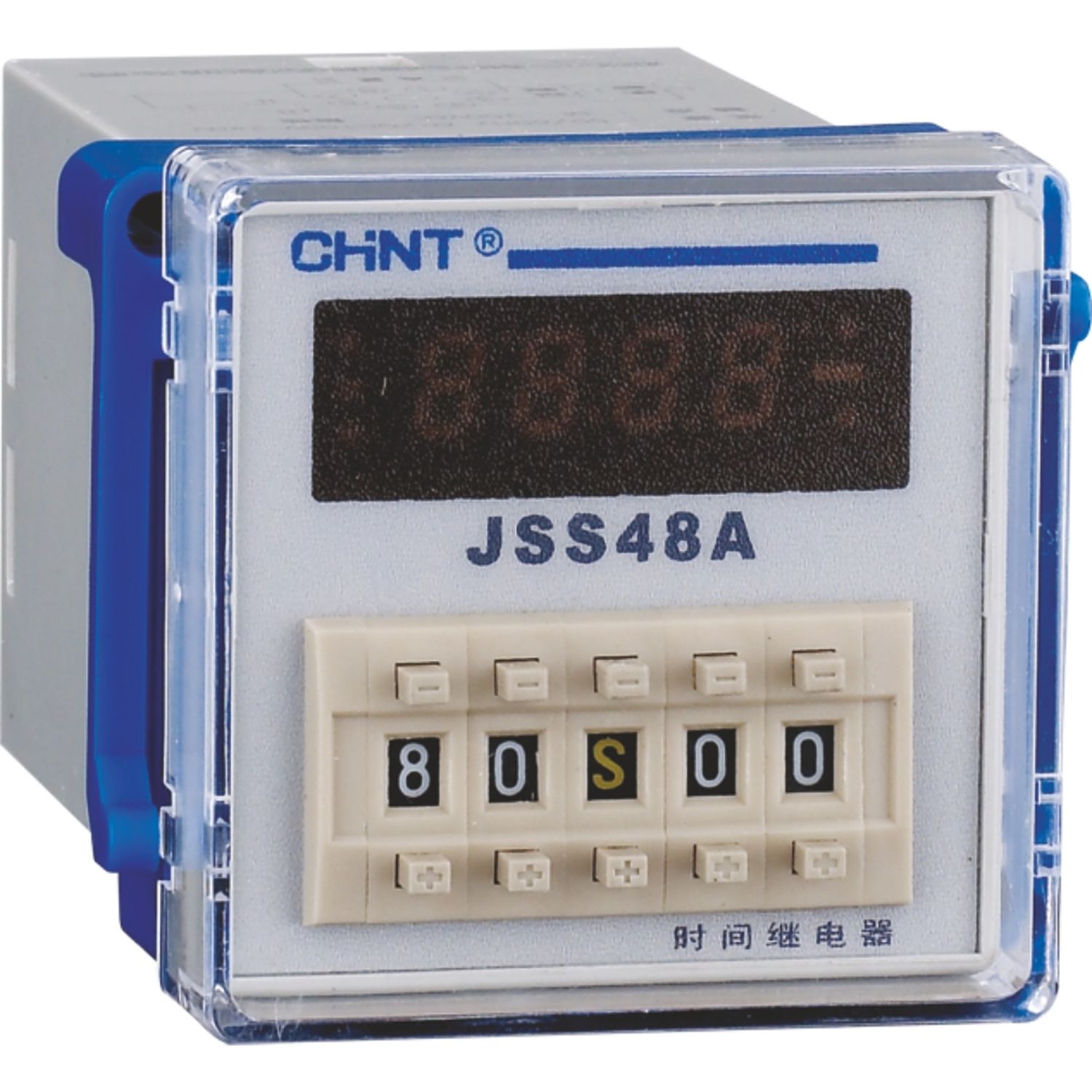 CHINT Реле времени JSS48A 8-контактный одно групповой переключатель AC/DC100В~240В