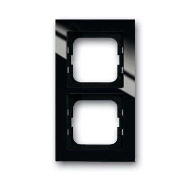 ABB Axcent Рамка 2-постовая, для монтажа заподлицо, axcent, черный