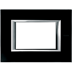 BT Axolute Черное стекло Рамка 3 мод прямоугольная