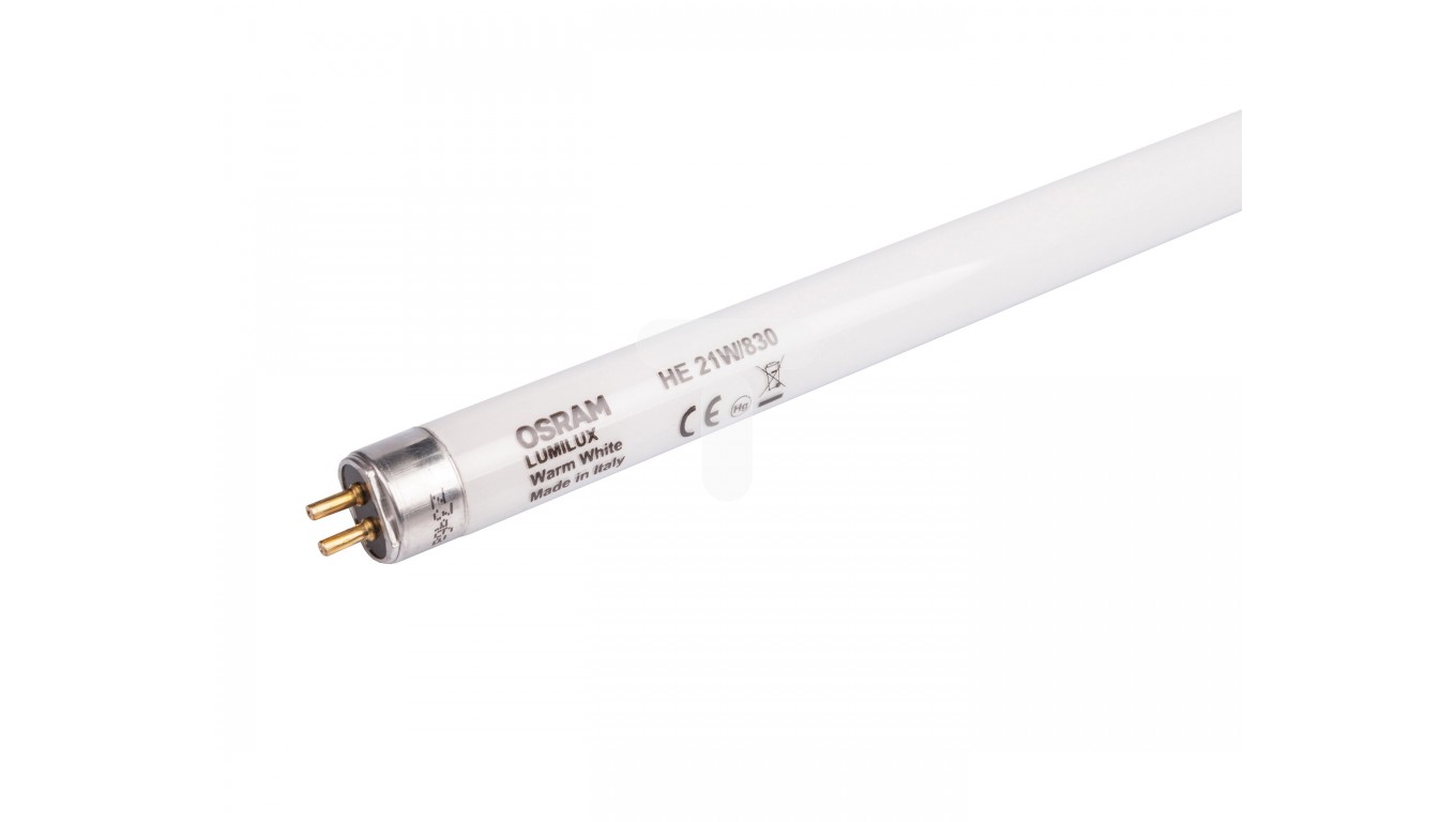 Osram Лампа люминесцентная LUMILUX T5 HE FH 21W/830 тепл. белый, d=16mm G5