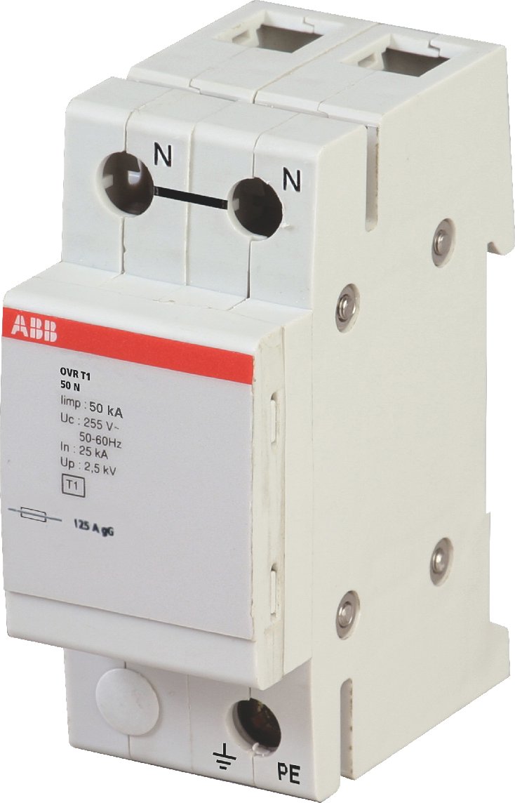 ABB OVR Ограничитель перенапряжения T1 50 1P+N ( тип 1 )