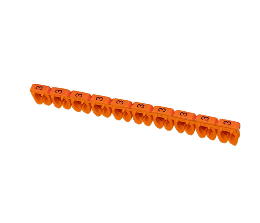 IEK Маркер МКН-"3" оранжевый 2,5 мм2 (1000шт/упак)