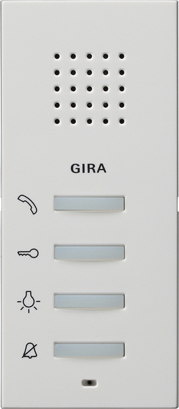 Gira S-55 Бел Внутренняя квартирная станция (аудио) наружного монтажа hand free