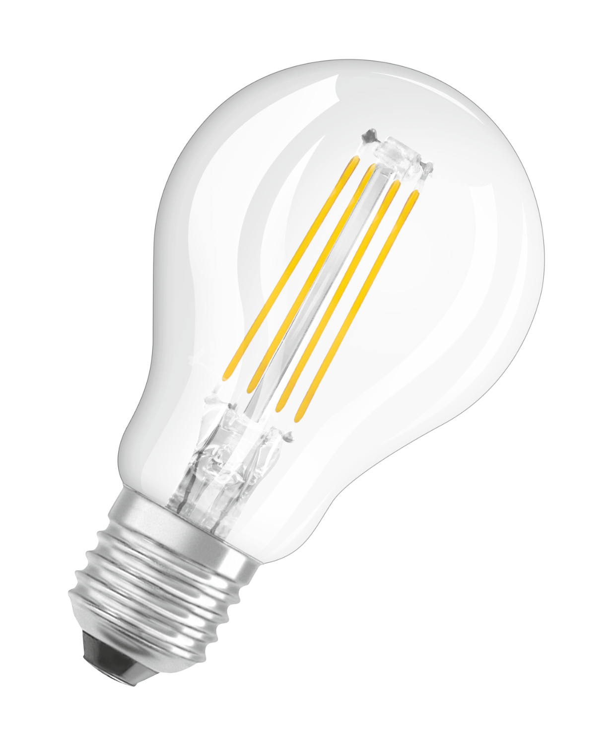 Osram LED Star Светодиодная  филаментная лампа Classic P 6W (замена 75Вт),теплый белый свет, прозрачная колба, Е27   