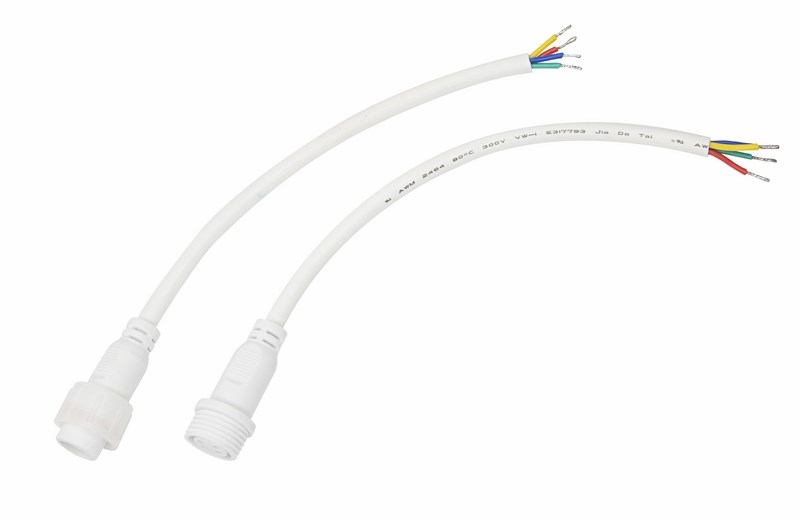 REXANT Соединительный кабель (4pin) герметичный (IP67) 4х0.75мм² 300V белый