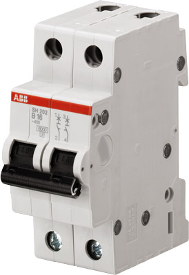 ABB Выключатель автоматический 2-пол. SH202L C10