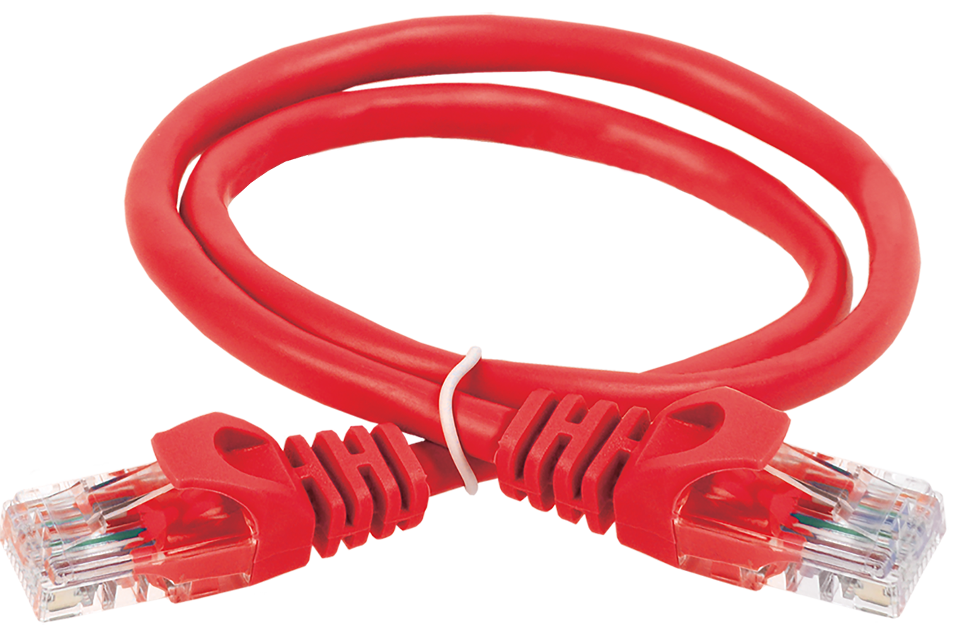 IEK ITK Коммутационный шнур кат. 6 UTP PVC 0,5м красный