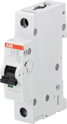 ABB Выключатель автоматический 1-полюсной S201M C1.6