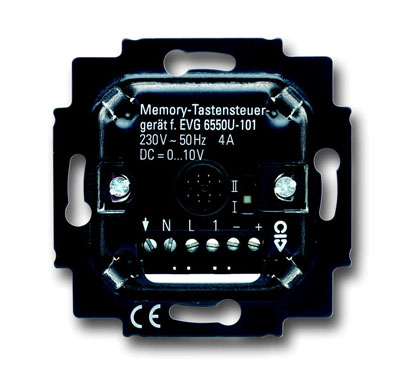 ABB BJE Мех Светорегулятора клавишного нажимной для люм/ламп с ЭПРА, 700 Вт, 50мА, 1-10 В