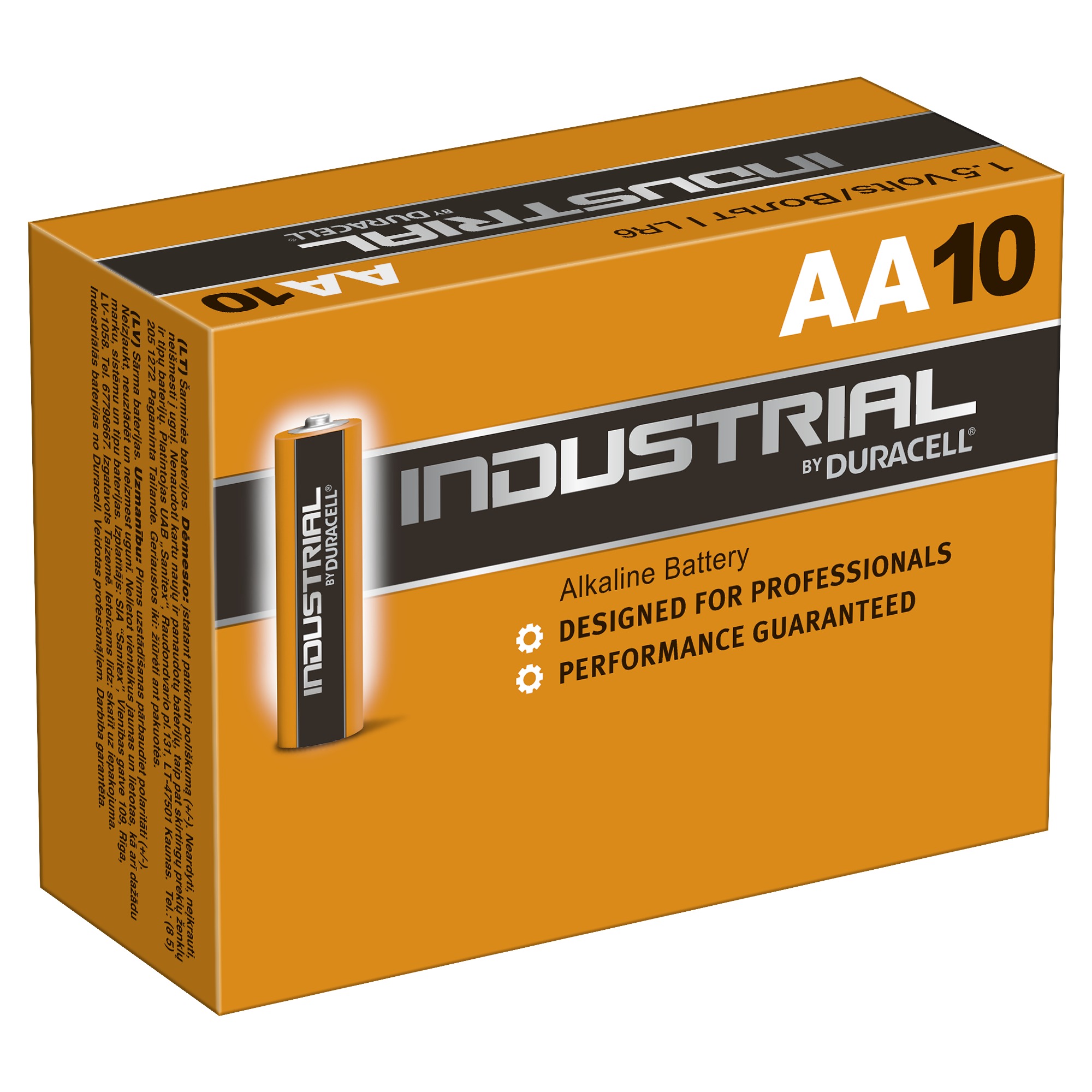 Duracell 5000834 Алкалиновая (щелочная) батарейка типа AA / LR6 / MN 1500 Industrial NEW