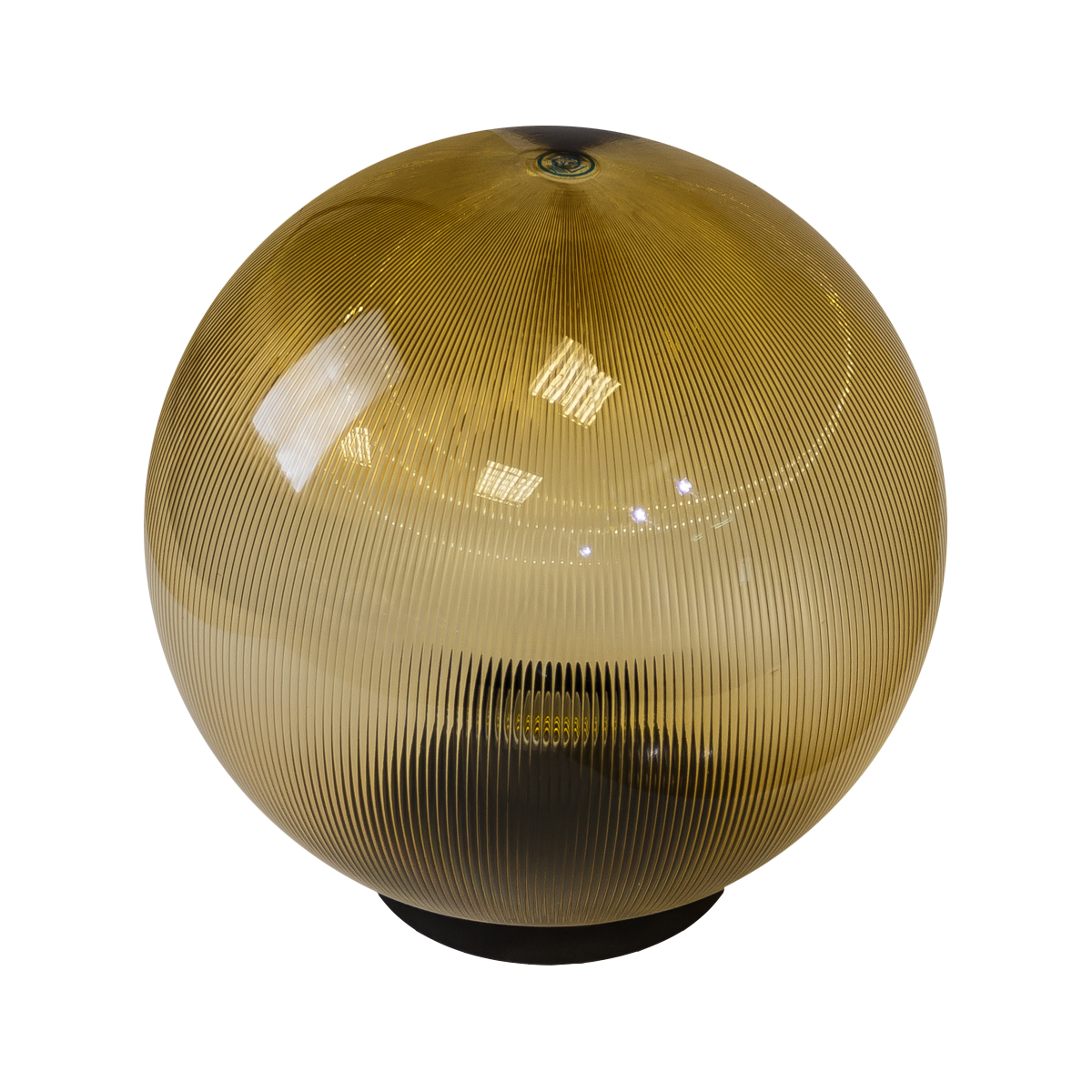 ЭРА НТУ 02-60-203 Светильник садово-парковый, шар золотистый призма D=200 mm