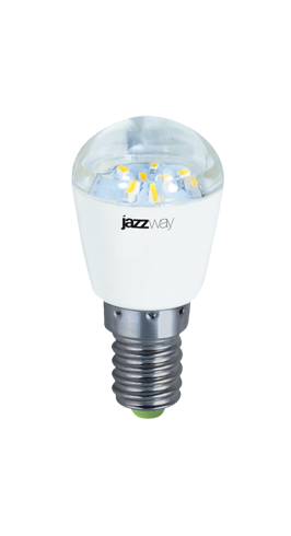Jazzway Лампа светодиодная (LED) «шар» d26мм E14 2Вт 220-230В прозрачная нейтральная холодно-белая 4000К