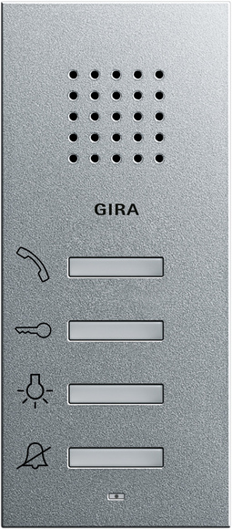 Gira S-55 Алюминий Внутренняя квартирная станция (аудио) наружного монтажа hand free