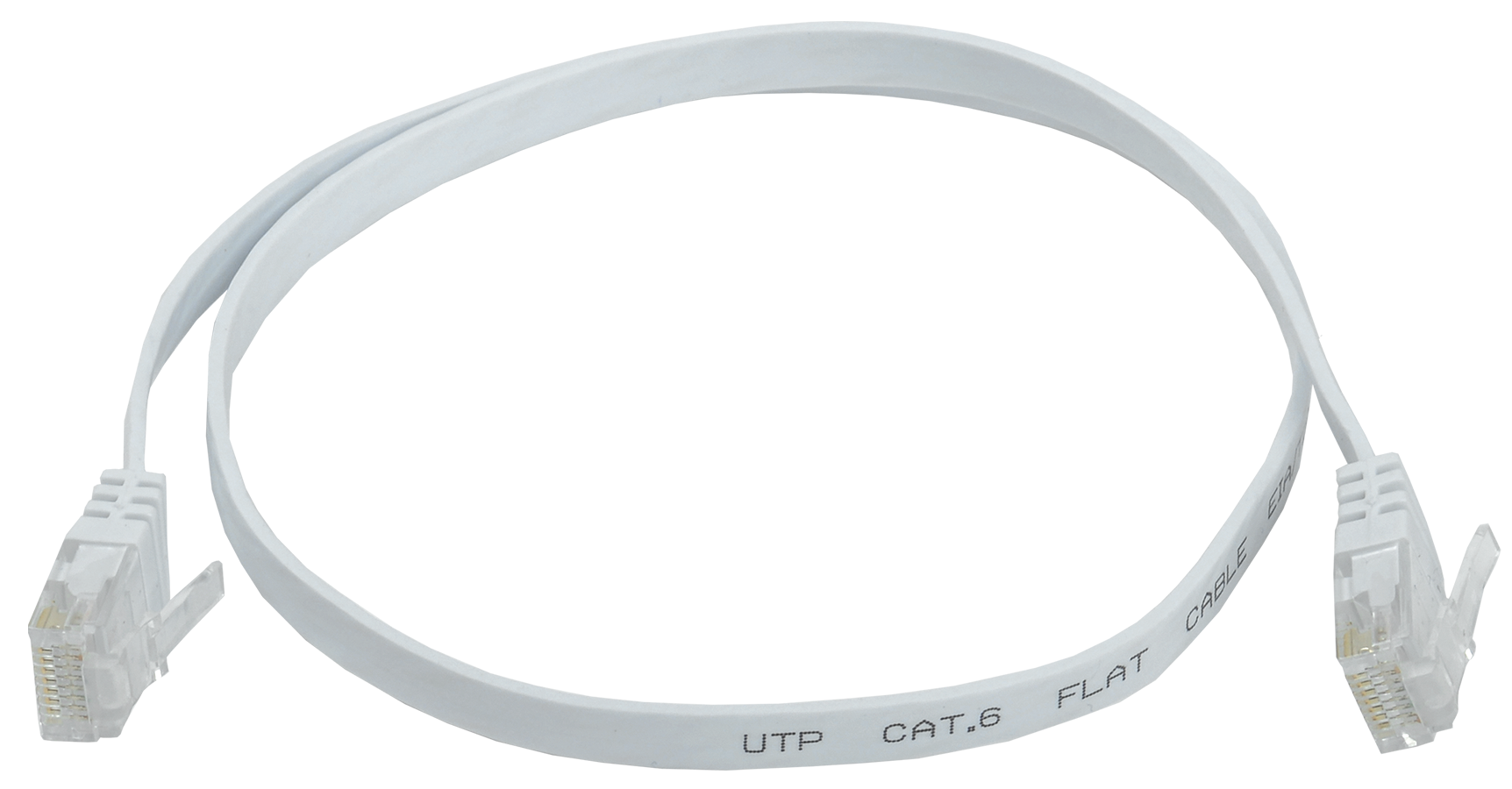 IEK ITK Коммутационный шнур плоский категория6 UTP 0,5м белый