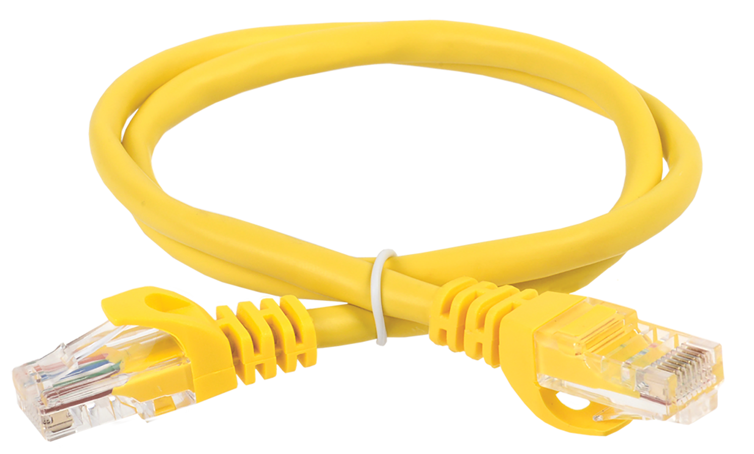 IEK ITK Коммутационный шнур кат. 6 UTP PVC 1м желтый