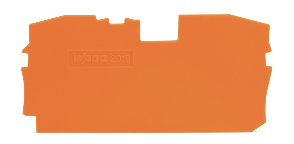 Wago Торцевая и промежуточная пластина 1 мм / 0.039 в толщину, оранжевые 2010-1292