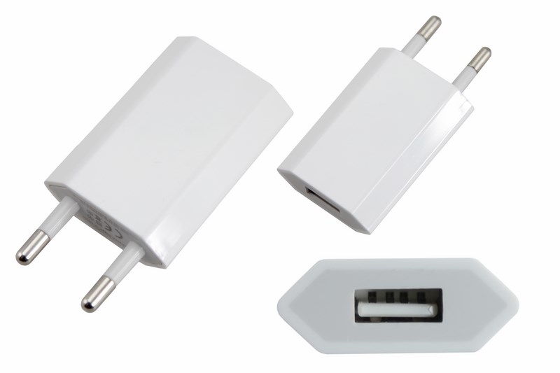 REXANT Сетевое зарядное устройство iPhone/iPod USB белое (СЗУ) (5V, 1 000 mA)