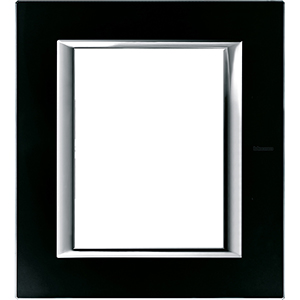 BT Axolute Черное стекло Рамка 3+3 мод прямоугольная