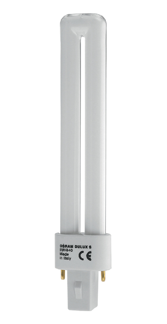 Osram Лампа люминесцентная компактная Dulux S 9W/830 тепл. белый G23