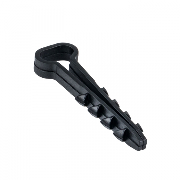 EKF Дюбель-хомут (5х10 мм) для плоского кабеля черный (50 шт.) PROxima