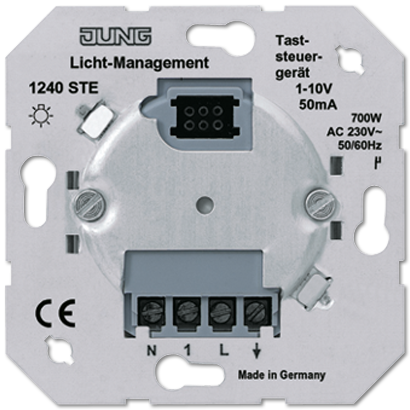JUNG Мех Светорегулятор нажимной для электронныхных ПРА (1-10 В)