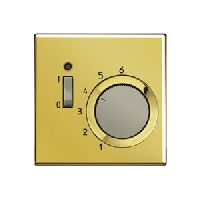 JUNG LS 990 Блеск золота Накладка термостата комнатного с выключателем (мех TR231U, TR241U)