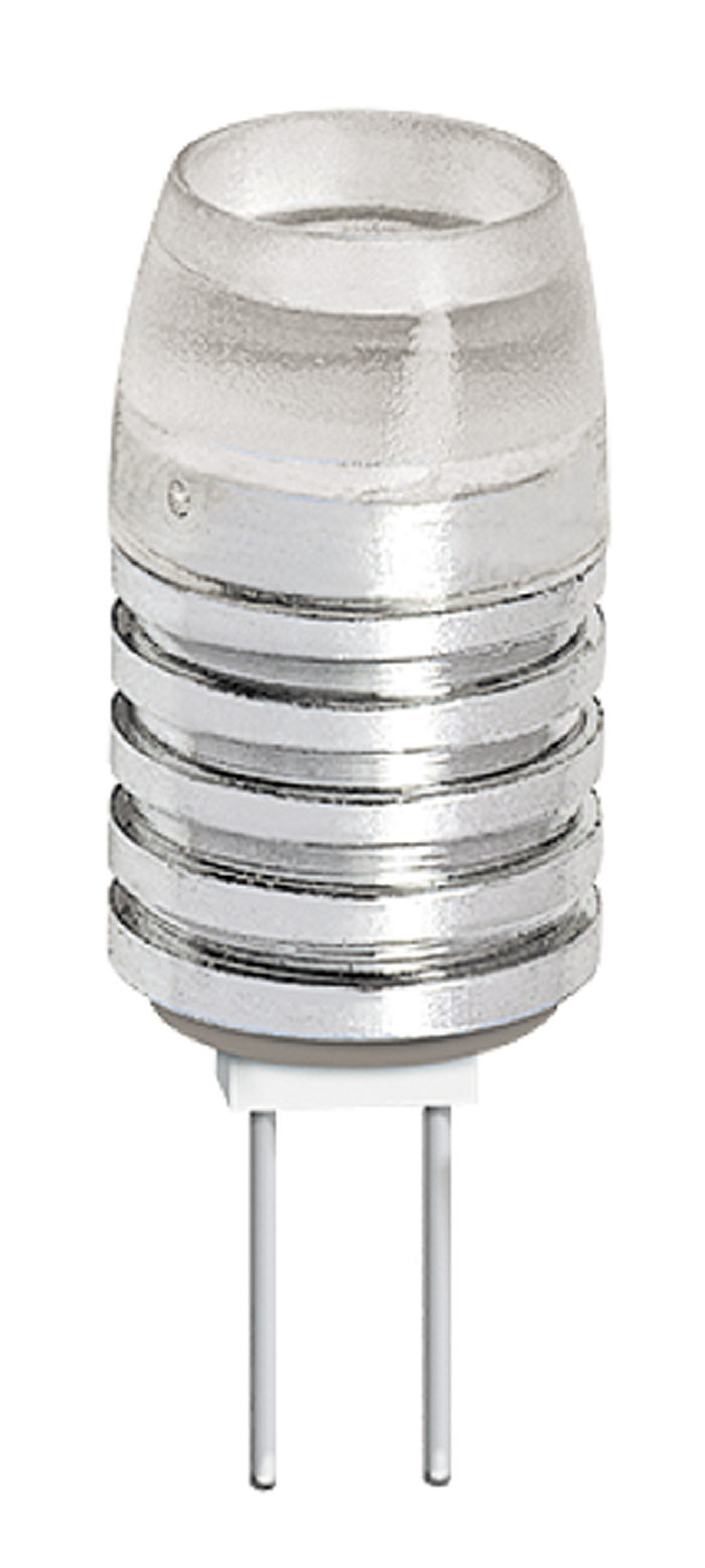 Jazzway Лампа светодиодная (LED) капсульная d12мм GU4 120° 1.5Вт 12В прозрачная тепло-белая желтая 3000К