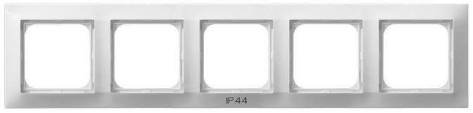 Ospel Impresja Белый Рамка 5-ая для выключатель IP-44