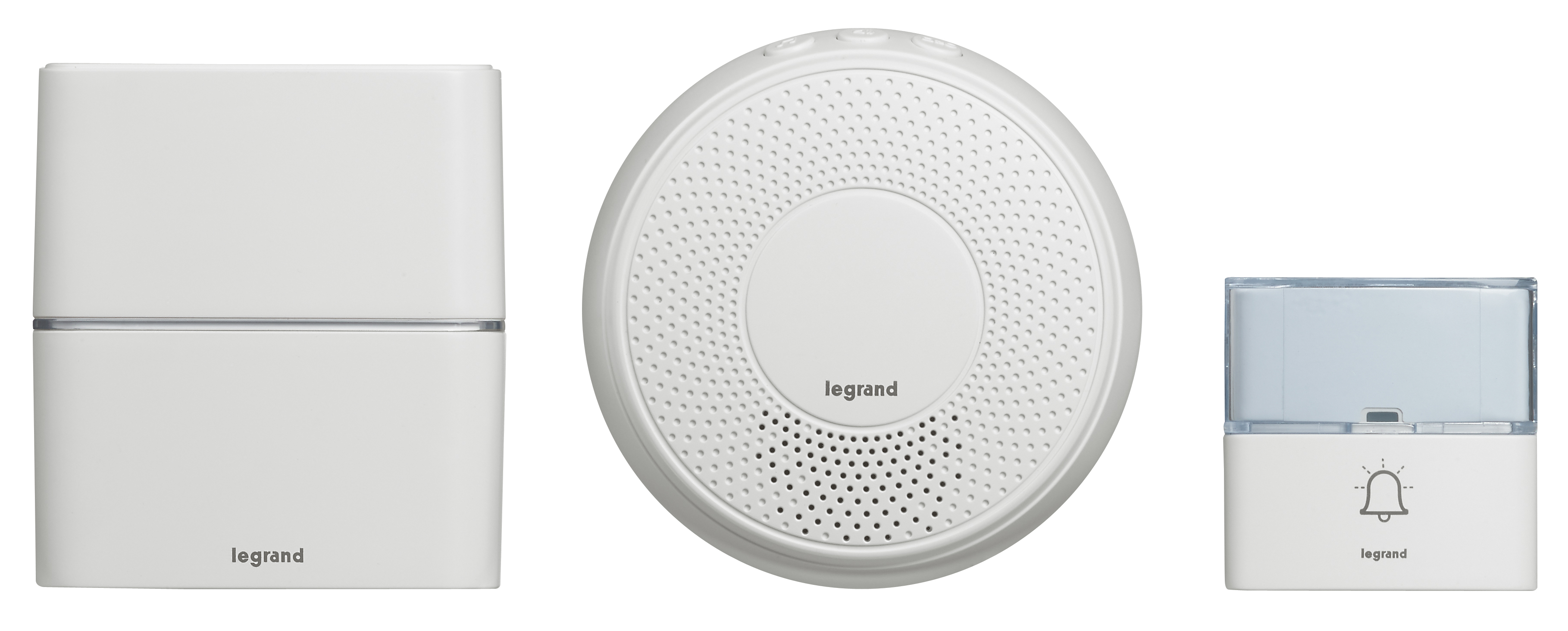 Legrand Звонок беспроводной - комплект "Премиум" - 30 рингтонов - дальность 200 м - цвет белый - дополнительный звонок "Комфорт" с питанием от сети 22