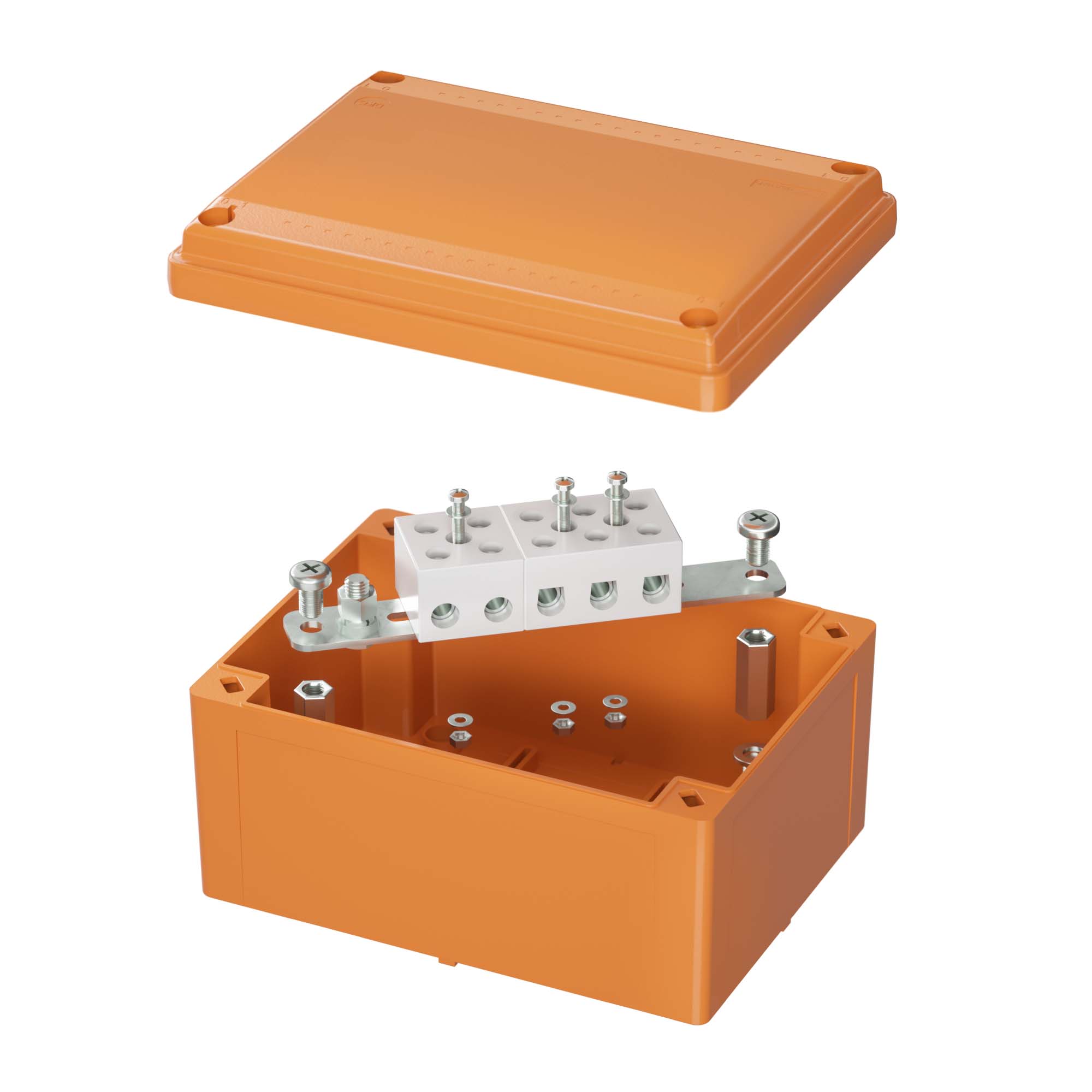 DKC Коробка пластиковая FS с гладкими стенками и клеммниками, IP56, 150х110х70 мм, 5р, 450V, 30A, 16 мм.кв