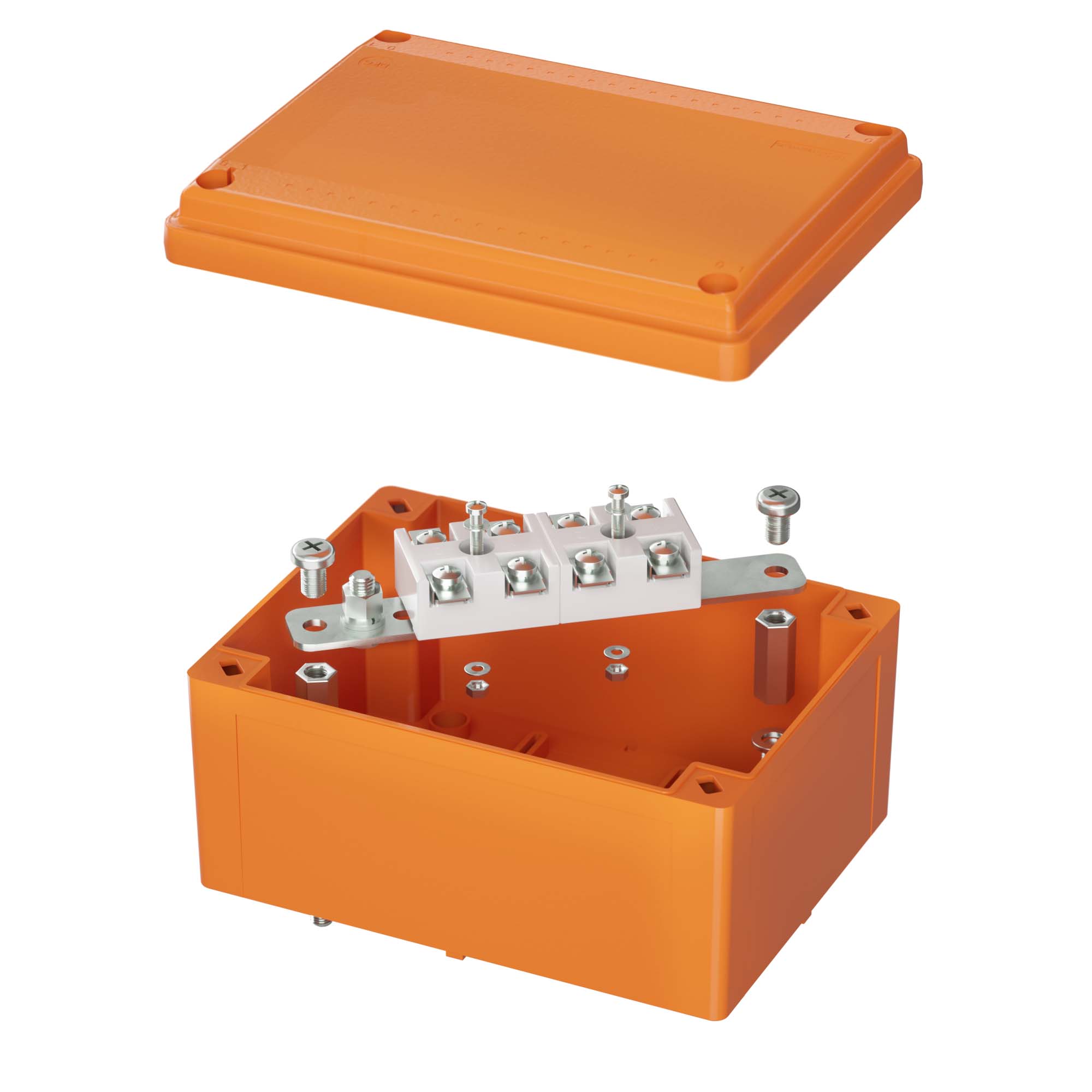 DKC Коробка пластиковая FS с гладкими стенками и клеммниками IP56, 150х110х70 мм, 4р, 450V, 20A, 10 мм.кв, нерж.контакт