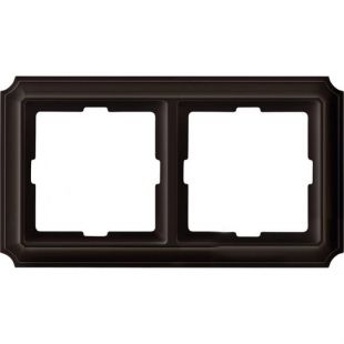 SE Merten SD Antik Темно-коричневый пластик Рамка 2-ая