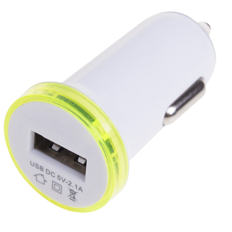 REXANT Автозарядка в прикуриватель USB (АЗУ) (5V, 2100mA) белая