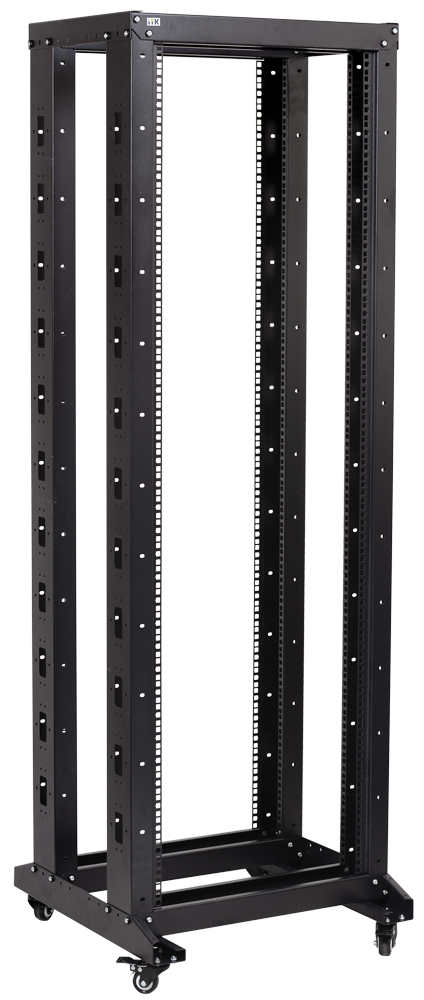 IEK ITK 19" двухрамная стойка, 42U, 600x600, на роликах, черная