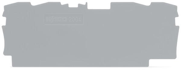 Wago  2004  Торцевая и промежуточная пластина толщиной 1 мм серые TOPJOB® S 2004-1491  
