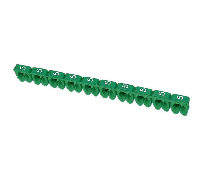 IEK Маркер МКН-"5" зеленый 1,5 мм2 (1500шт/упак)