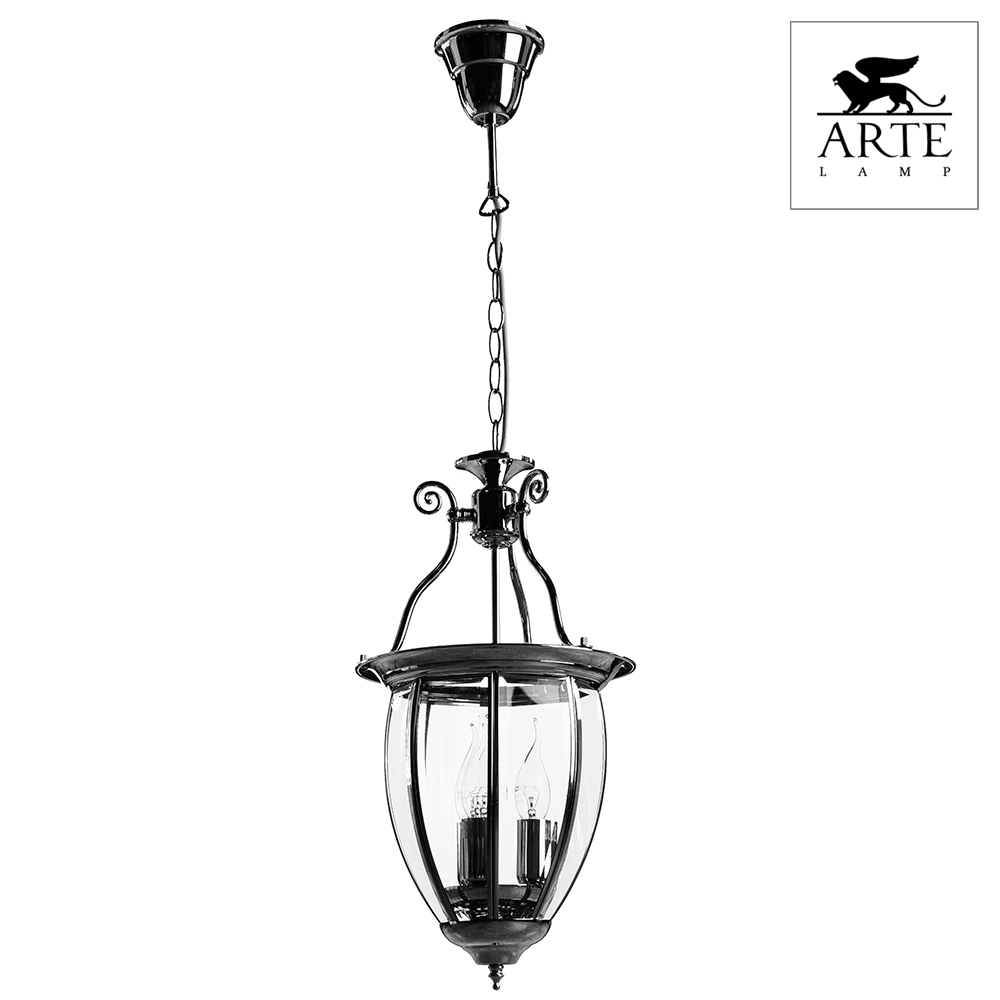 Arte Lamp Rimini Хром/Прозрачный Светильник подвесной 60W E14