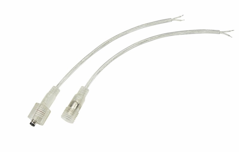 REXANT Соединительный кабель (2pin) герметичный (IP67) 2х0.35мм² 300V прозрачный