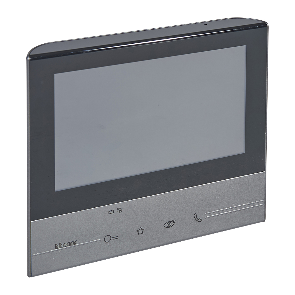 BT Door entry system. Черная Абонентская панель видеодомофона Classe300V13E,2-проводная,цветной тач LCD-дисплей 7",hands-free