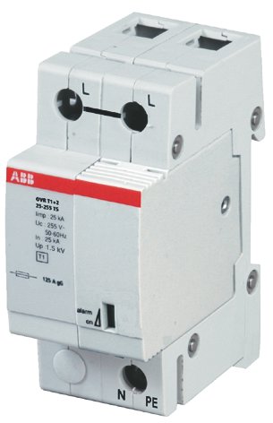 ABB OVR Ограничитель перенапряжения T1+2 1P 25 255 TS ( тип 1+2 )