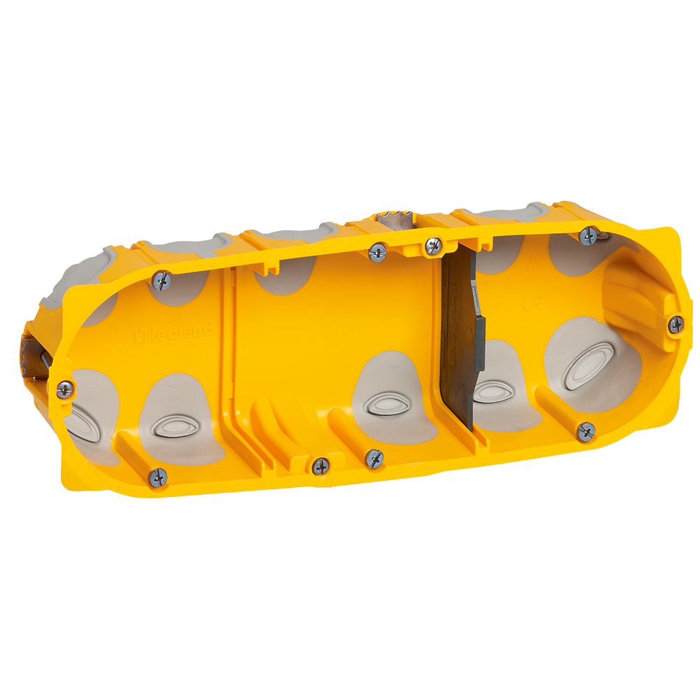 Legrand Встраиваемая коробка Batibox трехмодульная энергосберегающая глубина 40 мм