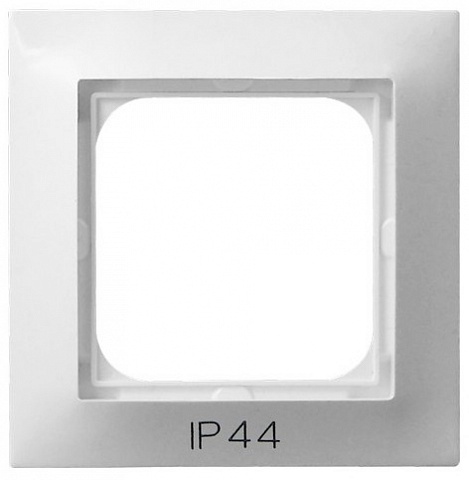Ospel Impresja Белый Рамка 1-ая для выключатель IP-44
